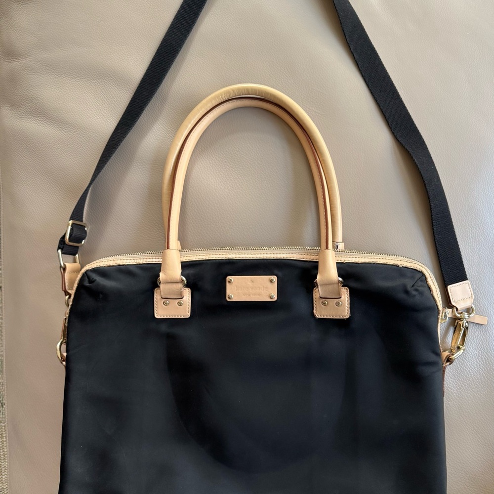 Elegant Black and Tan Women's Bag